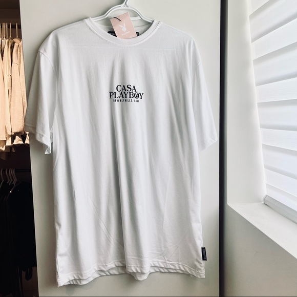 Playboy x Missguided White Casa Playboy Graphic T Shirt - Picture 2 of 5